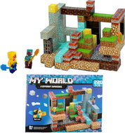 Toybit Velká magnetická stavebnice Minecraft TNT Iron diamond gold 220 ks - Stavebnice