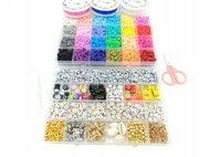 Topking XXL bracelet and jewellery-making kit – 11,000 beads, 38 colours, letters, shells, organiser - Jewellery Making Set