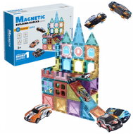 Toybit Magnetická 3D stavebnice Cars 66 ks s autíčkama - Building Set
