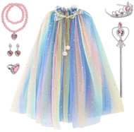 Toybit Rainbow Queen Cape Set with Jewellery 8pcs - Costume