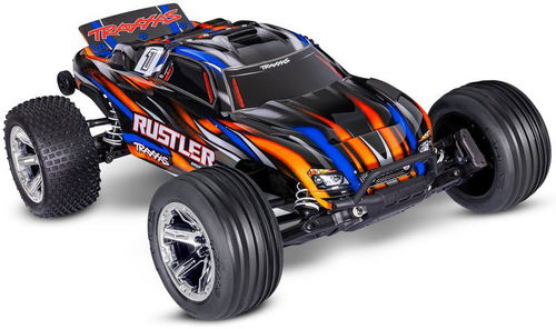 Traxxas Rustler 1:10 BL-2s RTR oranžový - RC auto - Hlavní obrázek