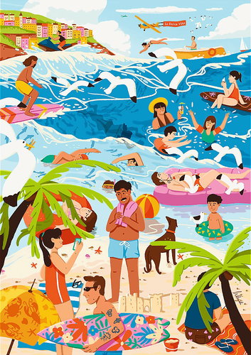 TREFL Puzzle Premium Plus The Art of Colour: In the Hot Summer 1000 pieces - Jigsaw Puzzle - Main image