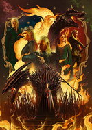 TREFL Puzzle Premium Plus Game of Thrones: Birth of the Dragon 1000 pieces - Jigsaw Puzzle
