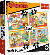 TREFL Puzzle Garfield loves lasagna 4in1 (35,48,54,70 pieces) - Jigsaw Puzzle