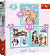 Trefl Puzzle Sladká koťátka 3v1, 20, 36, 50 dílků) - Jigsaw Puzzle