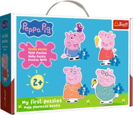 Trefl Moje první puzzle Baby 4v1 Prasátko Peppa: Mezi přáteli 3,4,5,6 dílků - Jigsaw Puzzle