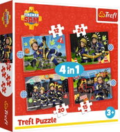 Trefl Puzzle 4v1 Dobrodružství Požárníka Sama 12,15,20,24 dílků - Jigsaw Puzzle