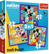 Trefl Puzzle 3v1 Mickey Mouse a jeho veselá parta 20,36,50 dílků - Jigsaw Puzzle