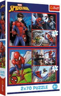Trefl Puzzle 2 × 70 dílků Spiderman: Pavoučí příběhy 2v1 - Jigsaw Puzzle