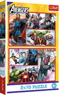 Trefl Puzzle 2 × 70 dílků Avengers: Staň se hrdinou 2v1 - Jigsaw Puzzle