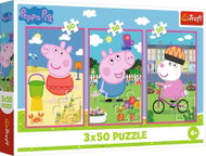 Trefl Puzzle 3 × 50 dílků Prasátko Peppa: Síla přátelství 3v1 - Jigsaw Puzzle