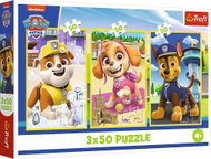 Trefl Puzzle 3 × 50 dílků Tlapková patrola: Naši pejsci 3v1 - Jigsaw Puzzle