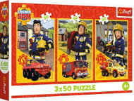 Trefl Puzzle 3 × 50 dílků Požárník Sam: Tým z požární stanice 3v1 - Jigsaw Puzzle