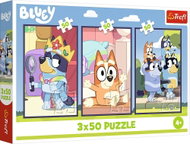 Trefl Puzzle 3 × 50 dílků Bluey 3v1 - Jigsaw Puzzle