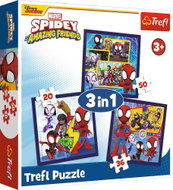 Trefl Puzzle 3v1 Spidey a jeho úžasní přátelé 20,36,50 dílků - Jigsaw Puzzle