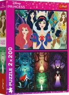 Trefl Puzzle 2 × 200 dílků Disney princezny 2v1 - Jigsaw Puzzle