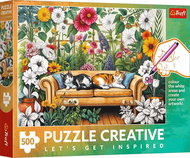 TREFL Puzzle Creative Kočičí oranžerie 500 dílků - Jigsaw Puzzle