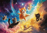 TREFL Puzzle Vesmírné kočky 500 dílků - Jigsaw Puzzle