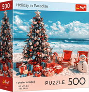 TREFL Puzzle Vánoce v ráji 500 dílků - Jigsaw Puzzle
