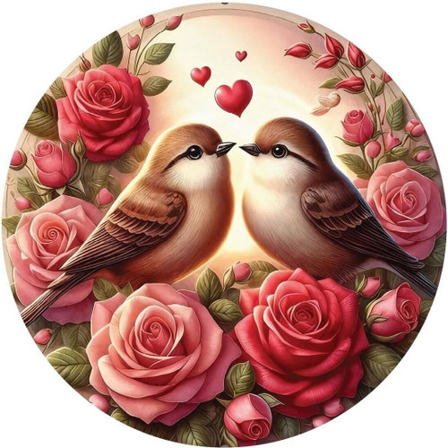 ART PUZZLE Round puzzle Roses and love 570 pieces - Jigsaw Puzzle - Main image