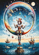 ART PUZZLE Puzzle Mořský akrobat 1500 dílků - Jigsaw Puzzle