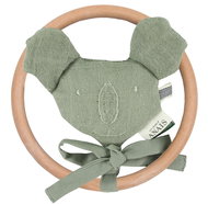 Trixie Koala Bliss Olive Rattle and Teether - Baby Rattle