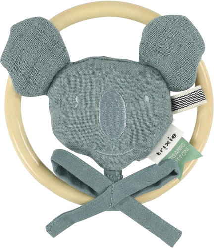 Trixie Koala Bliss Petrol Rattle and Teether - Baby Rattle - Main image