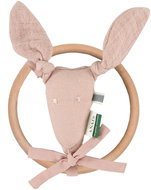Trixie Rattle and Teether Kangaroo Bliss Rose - Baby Rattle