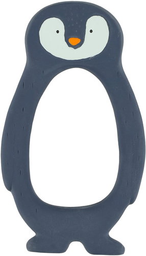 Trixie 100% natural rubber teether Mr. Penguin, oval - Baby Teether - Main image