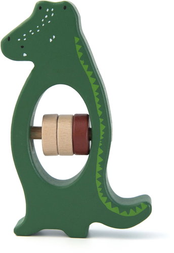 Trixie Mr. Crocodile Wooden Rattle - Baby Rattle - Main image