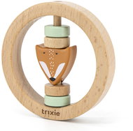 Trixie Mr. Fox Wooden Round Rattle - Baby Rattle