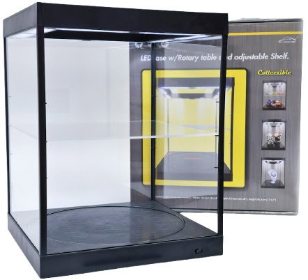 Triple9 Plexiglas display case with LED lighting for 1:18 models, swivel lower base, black - Storage Box - Main image
