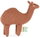 Mr. Camel knitted squeaker toy