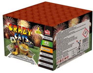 TARRA Ohňostroj baterie výmetnic - crazy cats 49 ran - Ohňostroj