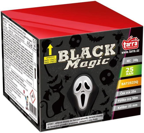 TARRA pyrotechnic Black magic battery, 25 shots, 18/1 - Fireworks - Main image