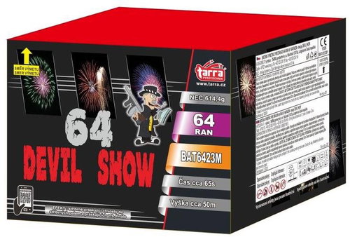 TARRA Fireworks battery - devil show 64 shots - Fireworks - Main image