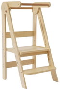 Tuktuk Foldable adjustable baby montessori tower - natural - Learning Tower