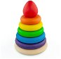Ulanik Montessori wooden pyramid round colourful - Educational Toy