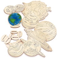 Wooden colouring Book Planets - Creative Kit