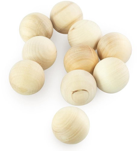 Wooden Balls 10 Balls 35 mm - Balls - Main image