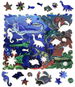 Dřevěné Puzzle Mořští Dinosauři - Dřevěné puzzle