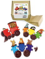 Puzzle Ulanik Montessori puzzle Duhové auta - Puzzle