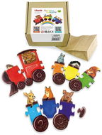 Ulanik Montessori puzzle Rainbow cars - Jigsaw