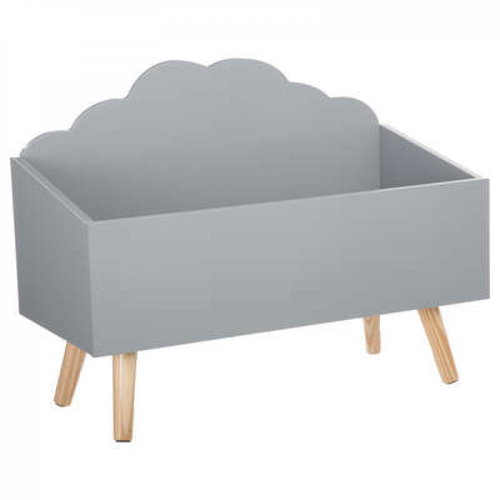 TEXTILOMANIA Toy box CLOUD, grey - Storage Box - Main image
