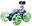 Controlled stunt RC car Twister, blue