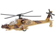 Mikro-Trading Helikoptéra vojenská, zpětný chod, na baterie se světlem a zvukem, 20 cm - Vrtulník