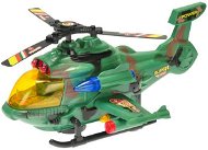 Mikro-Trading Vrtulník vojenský, narážecí, na baterie, se světlem a zvukem, 26 cm - Vrtulník