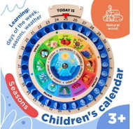 Vemkel Wooden perpetual calendar for children - Educational Toy