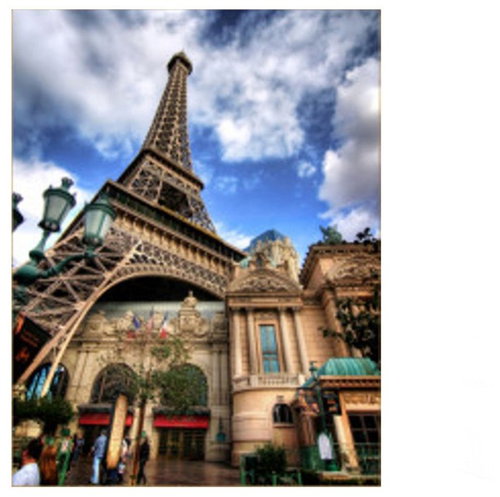 Vikpap Painting by numbers, canvas 30 × 40 cm - Eiffel Tower - Painting by Numbers - Main image