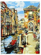 Vikpap Painting by numbers, canvas 30 × 40 cm - The magic of Venetian streets - Painting by Numbers
